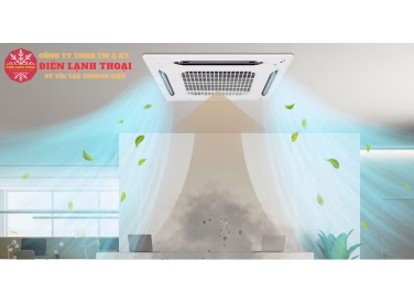 So sánh máy lạnh âm trần 1 hướng thổi và 4 hướng thổi